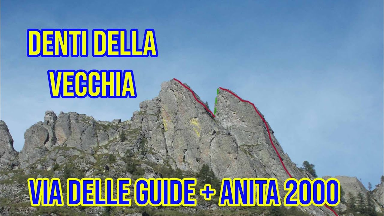 Via delle Guide + Anita2000 - Denti della Vecchia - GoPro climbing video