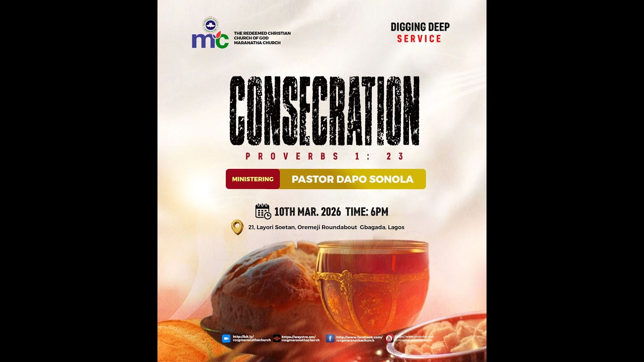 CONSECRATION | DIGGING DEEP | 10/03/2026