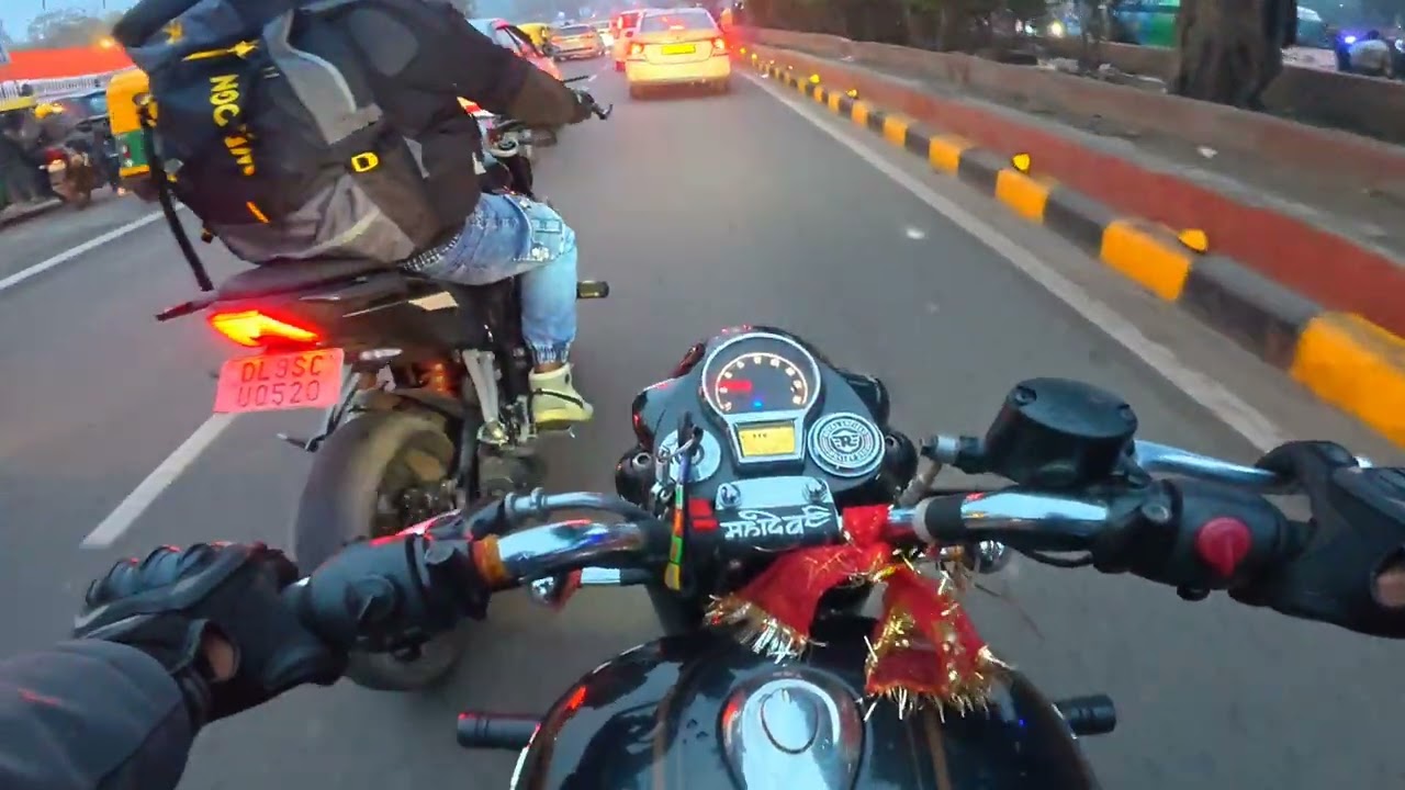 Hyper ride  in night Motovlog #bikes 