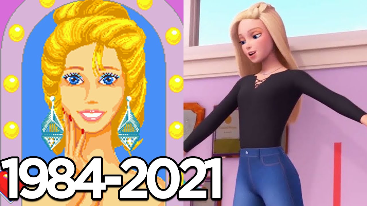 Эволюция игр Барби (1984-2021)