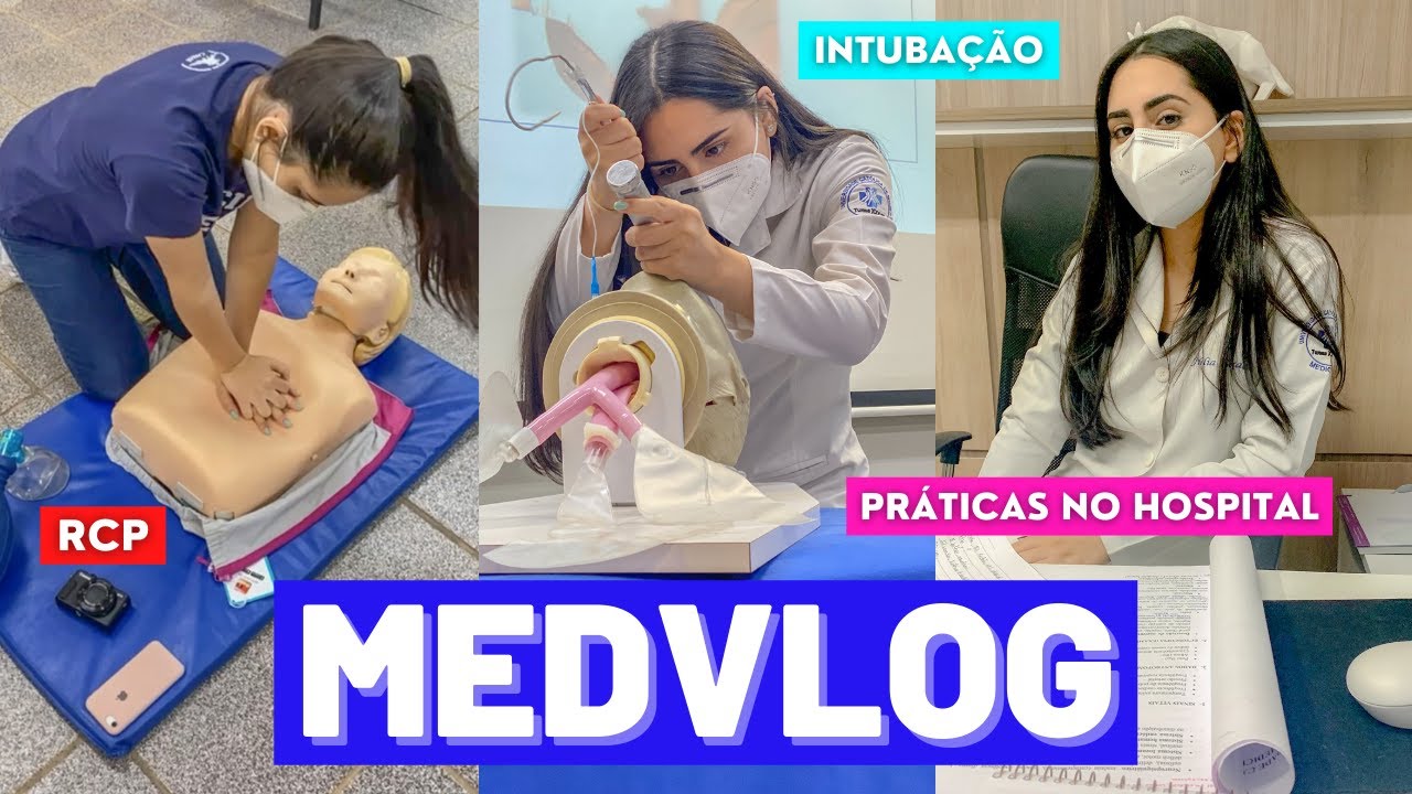#MEDVLOG: última semana do 4º semestre *práticas no hospital, suporte de vida, RCP e intubação*