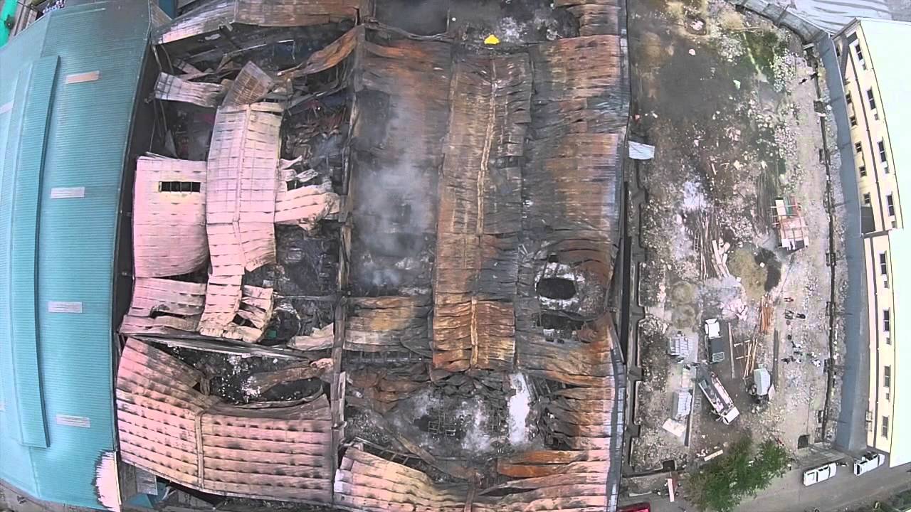 Aerial footage of Valenzuela factory after massive fire