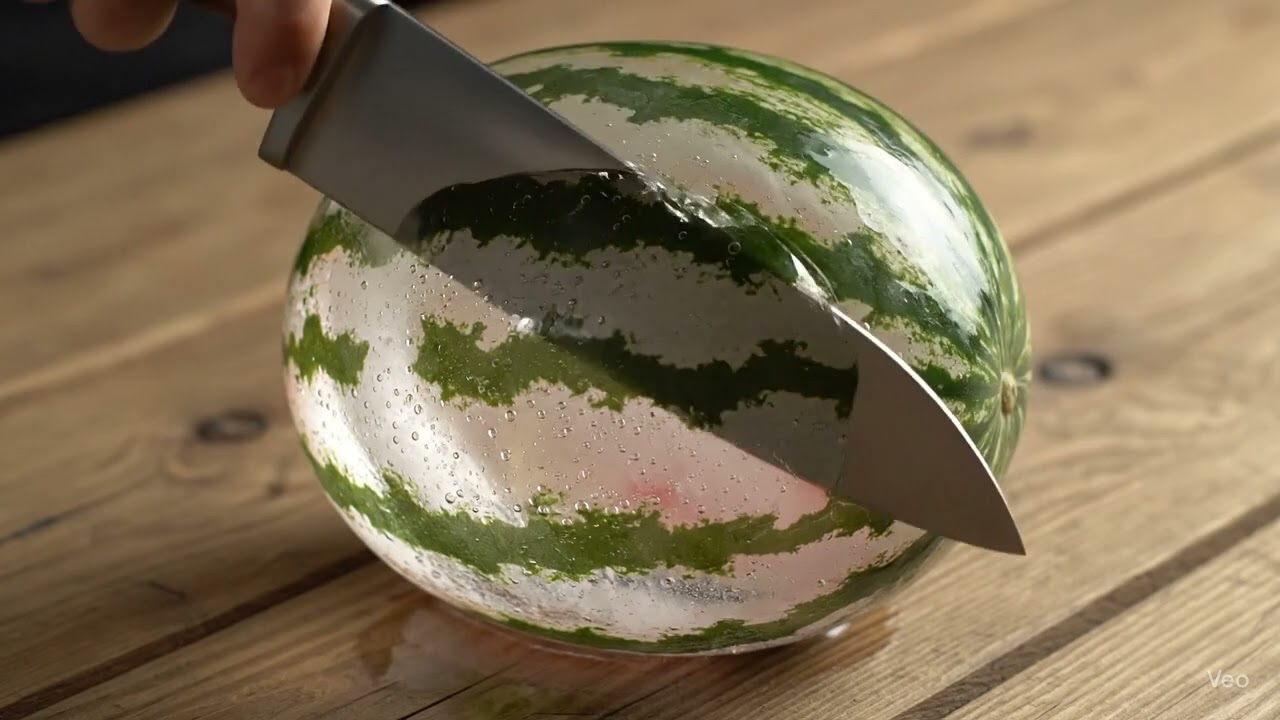 Karpuzdan buz kesme ASMR
