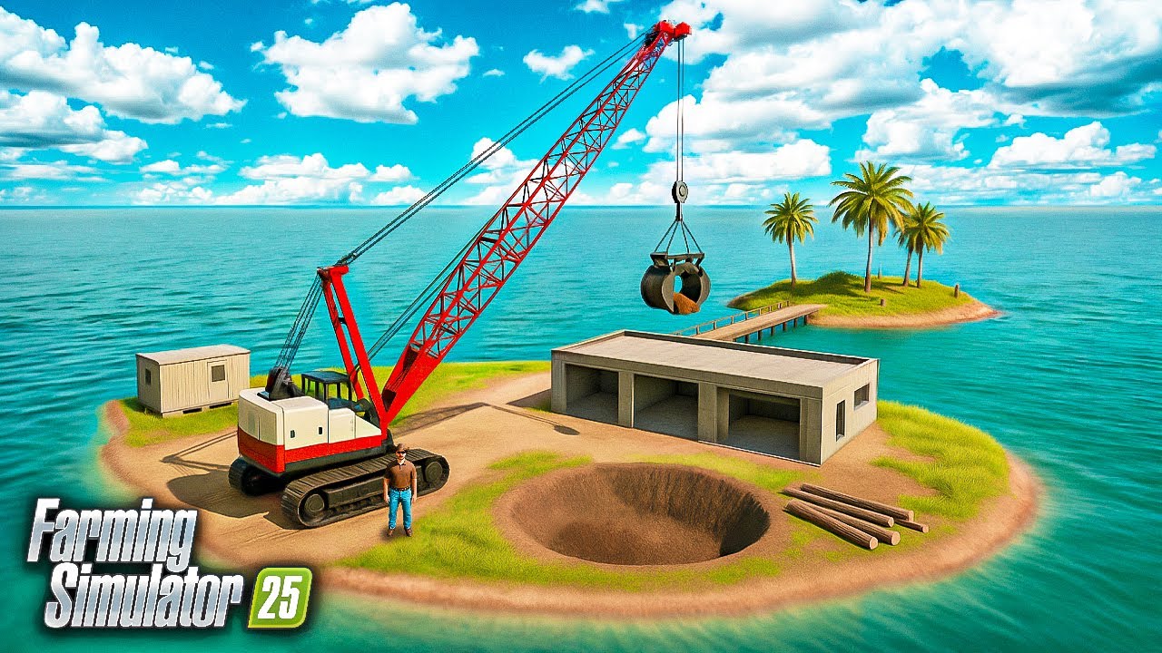 Выживание на острове в Farming Simulator 25! Новый способ заработка!