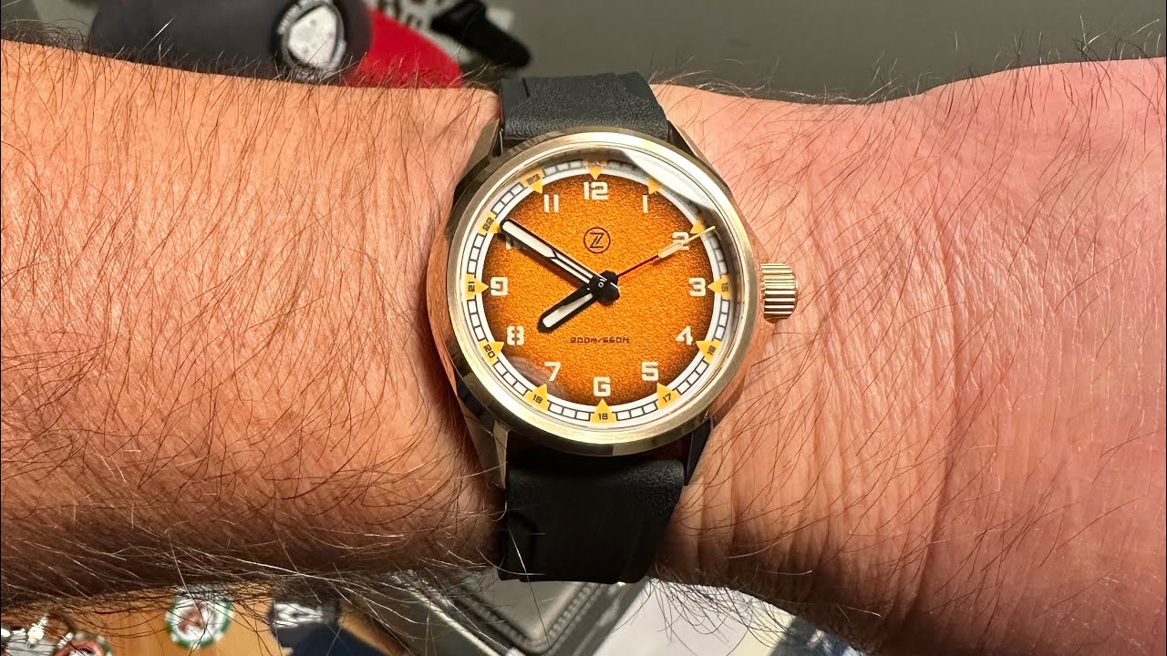 Unboxing and overview: Zelos Swordfish Field 38mm Bronze Burnt Orange!!
