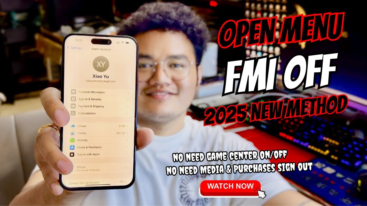 Open Menu FMI OFF New Method, All Devices Menu, Compatible with All iOS Versions ( 2025 )