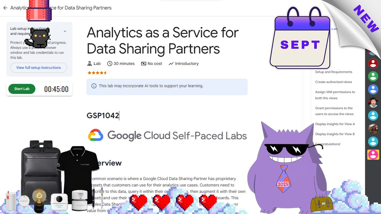 Analytics as a Service for Data Sharing Partners | #2025 | #GSP1042 |#qwiklabs |#Solution
