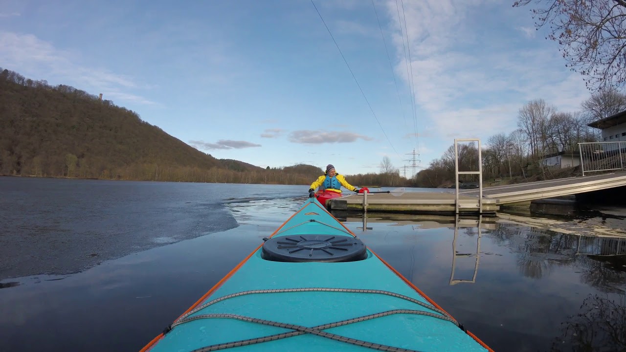 Venture Kayaks Jura - breaking the last ice with my new kayak
