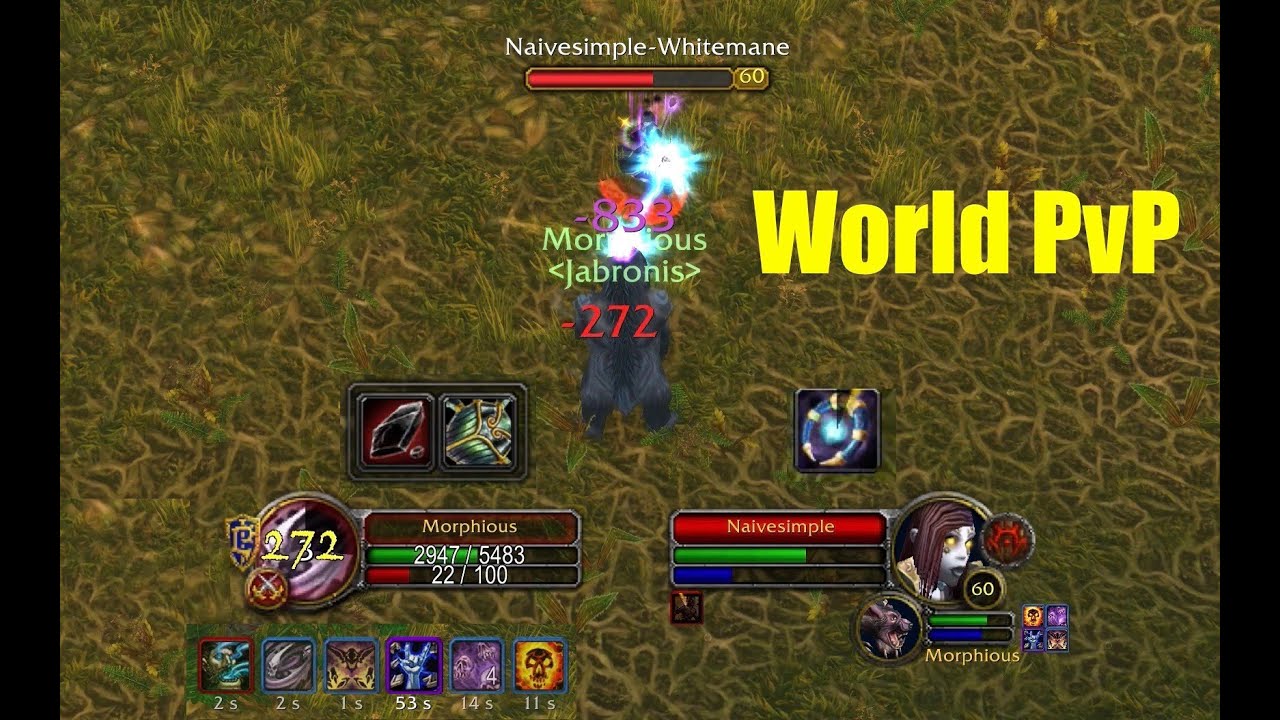 ⚡️1v1 Full BiS Atiesh Shadow Priest VS BiS Druid - World PvP -  w/ Commentary⚡️