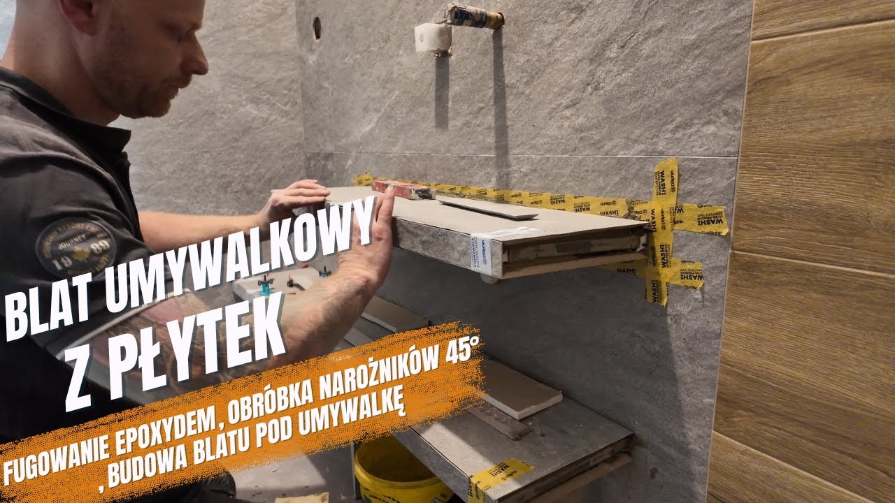 Fugowanie fugą epoksydową, estetyczne narożniki i... samonośny blat z płytek?! 🔥