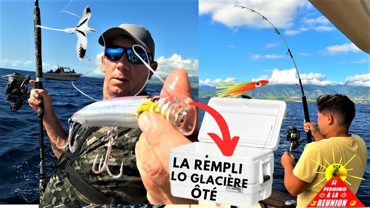 Sortie Pêche En Mer Au Popper leurre Souple SEA FISHING 974 la Réunion