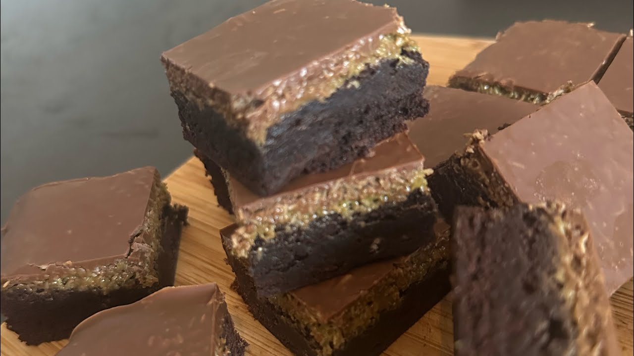 Pistachio kataifi brownies/dubai chocolate brownies 
