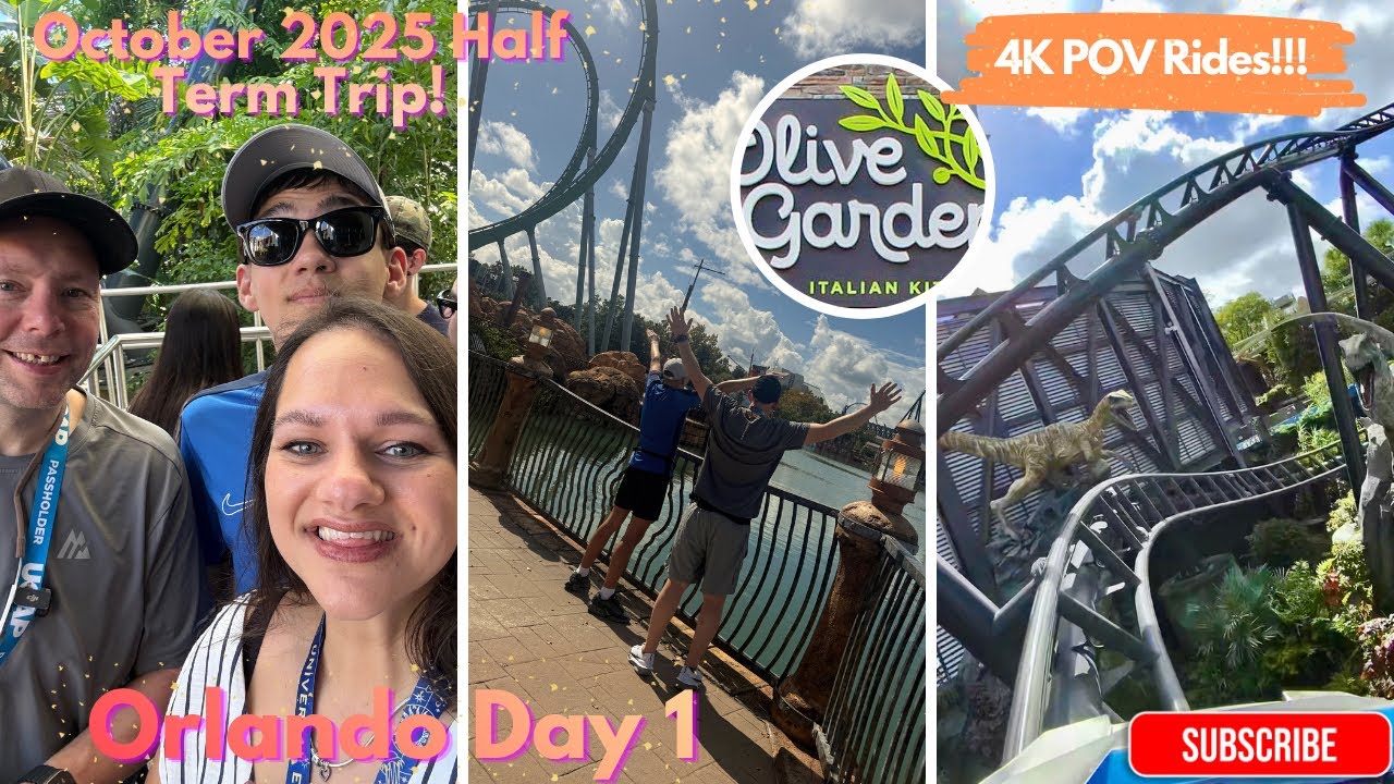Universal Islands of Adventure | UOAP upgrading | Day 1 Vlog | 4K Ride POV | Olive Garden | Pool Fun