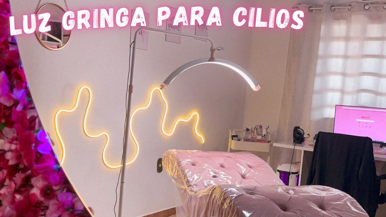 RING LIGHT MEIA LUA GRINGA PARA EXTENSÃO DE CÍLIOS ✨