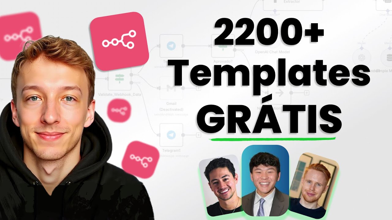 MELHORES Templates de N8N GRÁTIS (top creators)