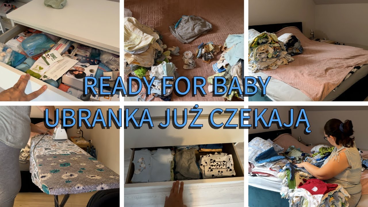 Nesting Mode ON 👶 | Porządkuję Komodę i Ubranka dla Noworodka 🍼✨
