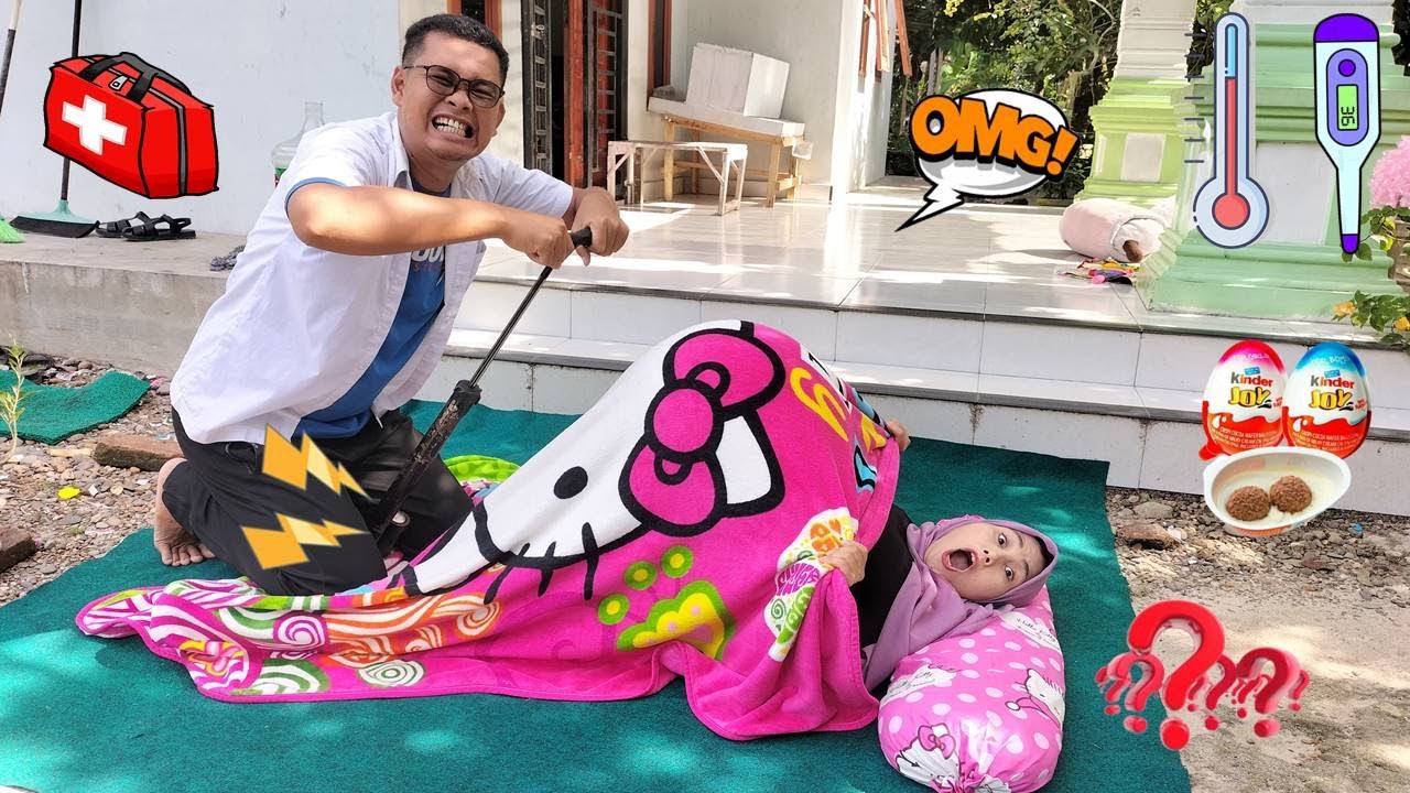 Drama Lucu 😂😍😘 Ibu Hamil Tidur Perutnya Buncit Di Kerjain Pak Dokter
