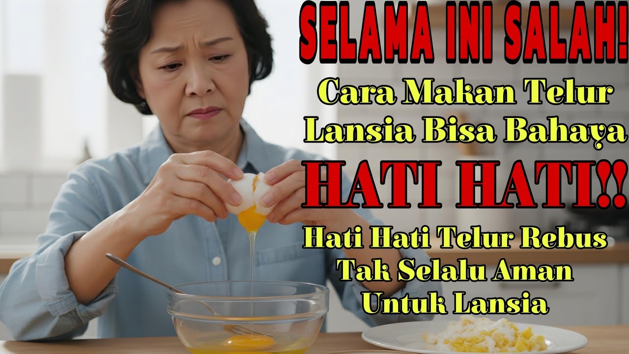 Banyak yang Keliru‼️Dokter Bongkar Aturan Makan Telur Rebus untuk Lansia | No.3 Mengejutkan