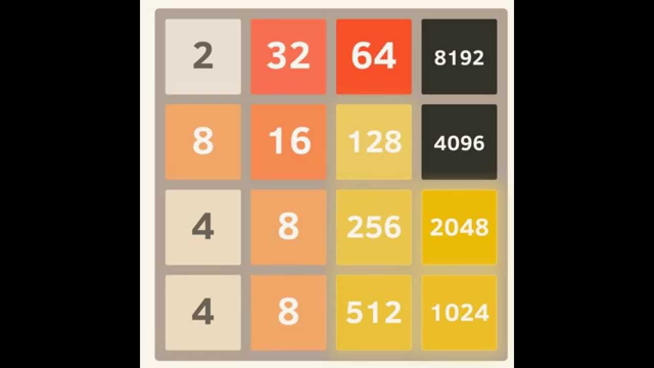 16384 in Game 2048