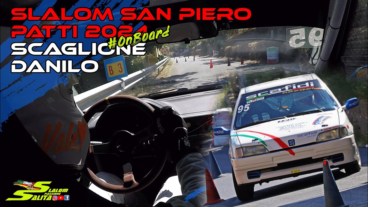 SLALOM SAN PIERO PATTI 2024 // ON BOARD // PEUGEOT 106 RALLYE N1400 // SCAGLIONE DANILO