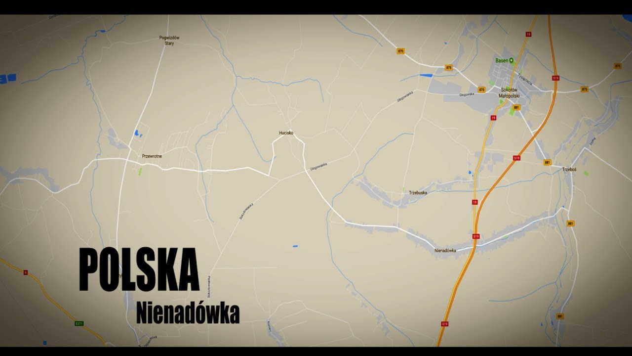 436 Nienadówka - przejazd przez całą wieś / Driving through Poland 2017