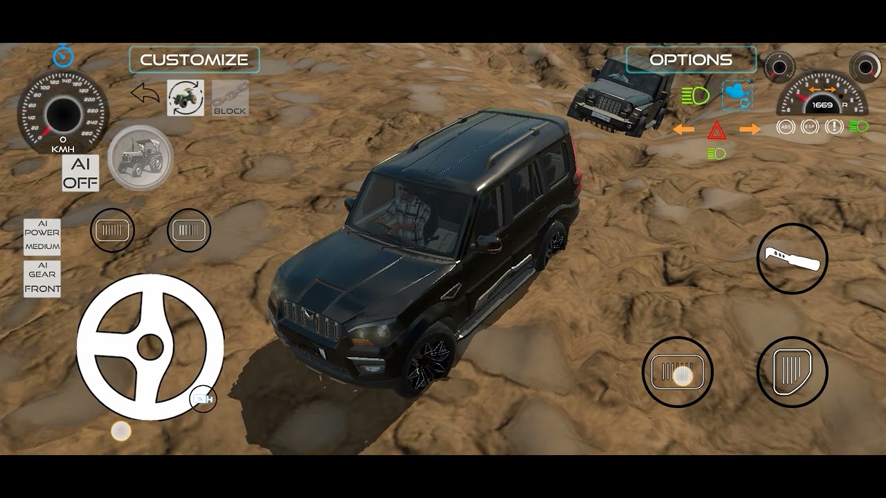 Car driveng game Scorpio save a thar 