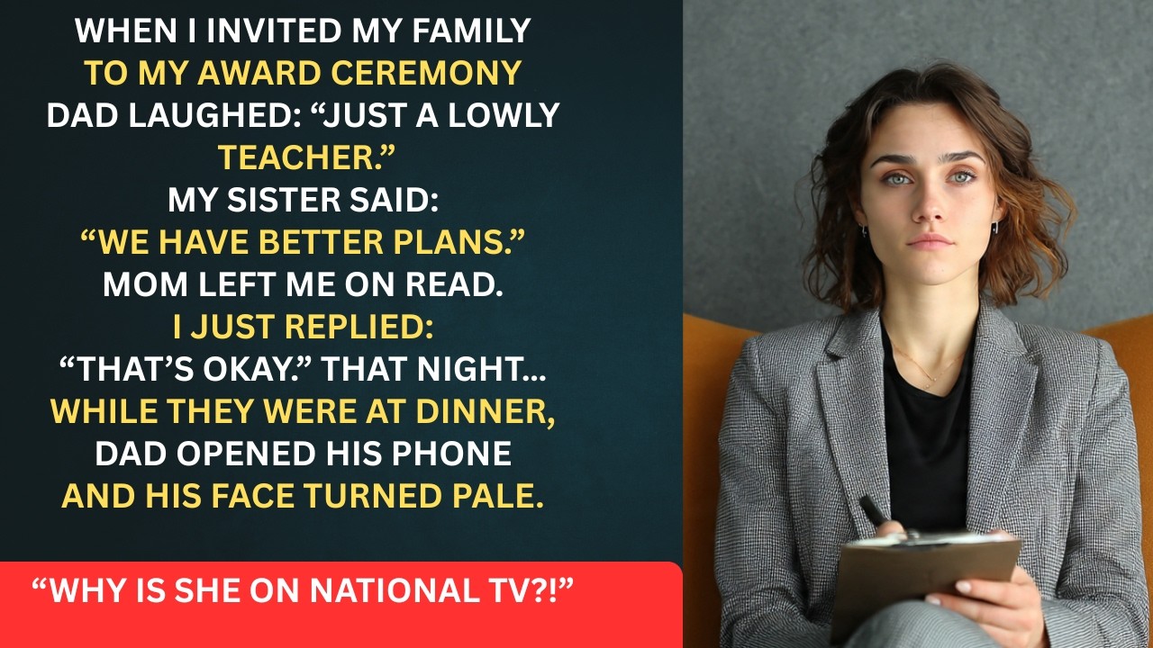 My Parents Mocked Me For Being “Just A Teacher” — Until Dad Turned On The TV That Night And Froze