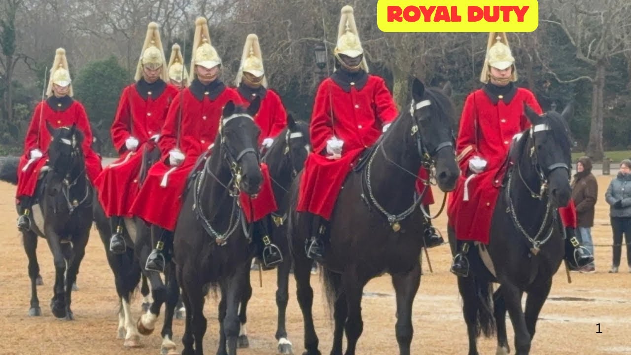 ROYAL TRANSITION — Blue Guards Leave, Red Guards Arrive