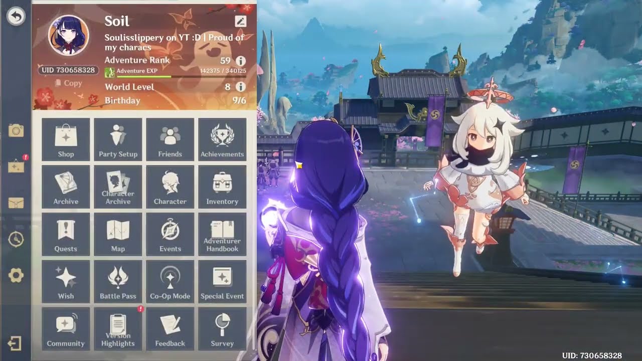 What a 1 1/2 year old AR59 F2P Genshin account looks like [EU Account/DPS showcase]