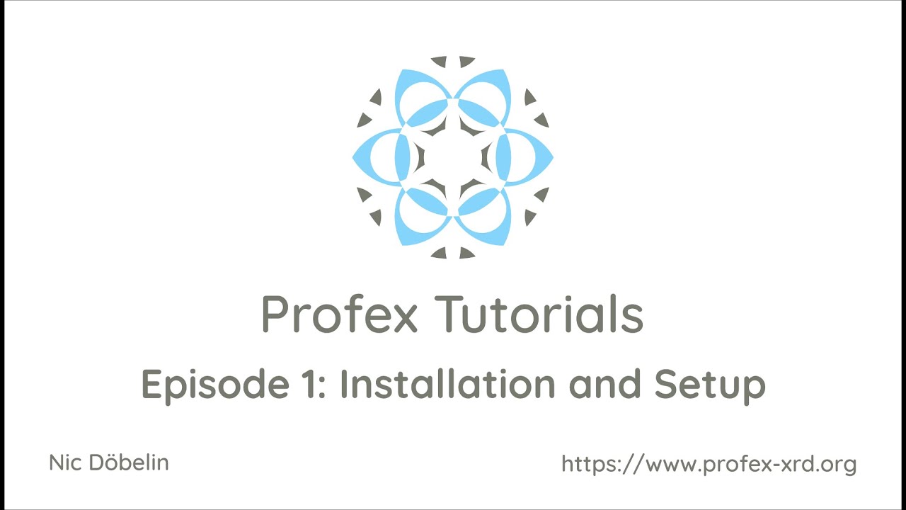 Profex XRD: Installation and Setup of Profex