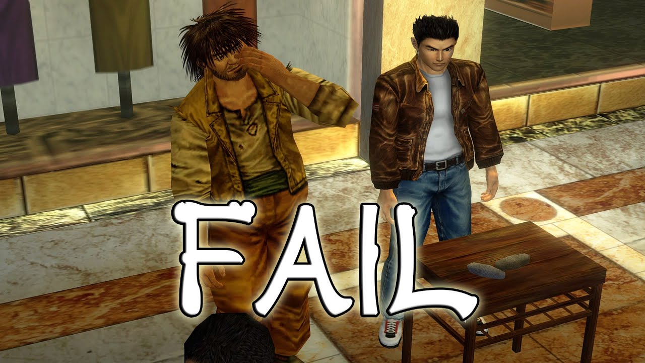 Shenmue I & II - Rock Smash Fail