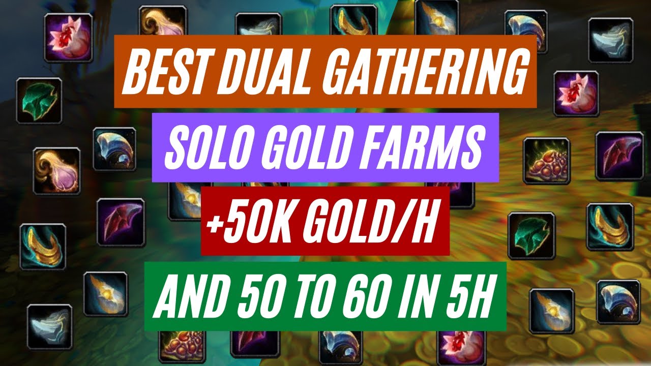 Best dual gathering farms | +50k gold/h! Shadowlands 9.1 gold farming