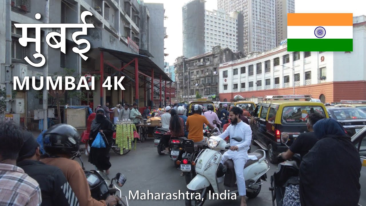 Mumbai Streets Riding - 4K HDR - Dongri, Mohammed Ali Rd to CSMT