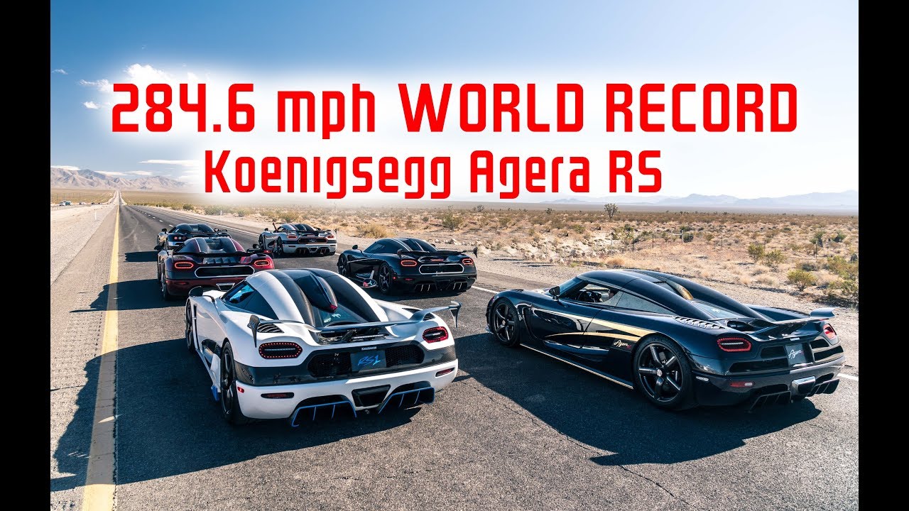 284.6 MPH TOP SPEED WORLD RECORD!! Koenigsegg Agera RS FASTEST CAR EVER!! PLUS RECORD 0-400-0 RUN