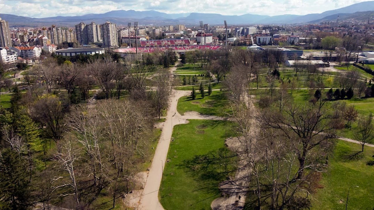 Park Čair u martu - Cair park in march - 4K