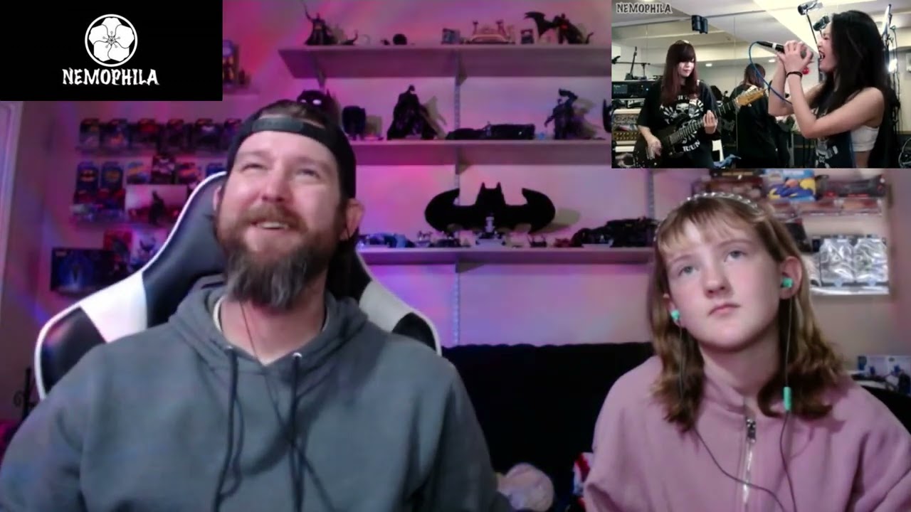 Dad and Daughter First time reaction to Nemophila - Given Up (Linkin Park Cover)