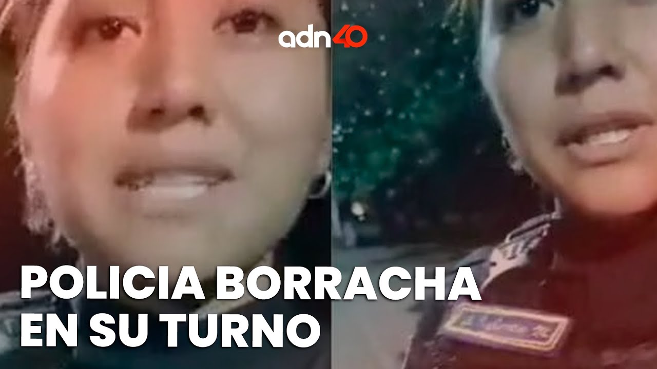 Policía estaba en turno borracha y no pasó el alcoholímetro