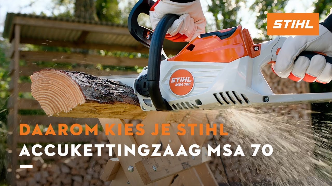 Wat zijn de voordelen van de accukettingzaag STIHL MSA 70?