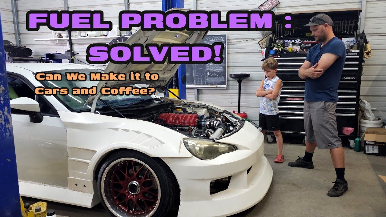 1UZ BRZ Fuel Issues Solved! We Make It to Cars and Coffee!