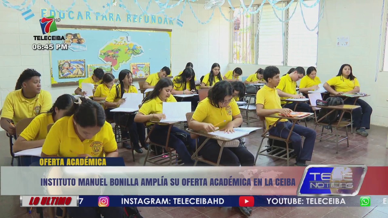 Instituto Manuel Bonilla de La Ceiba amplía su oferta académica