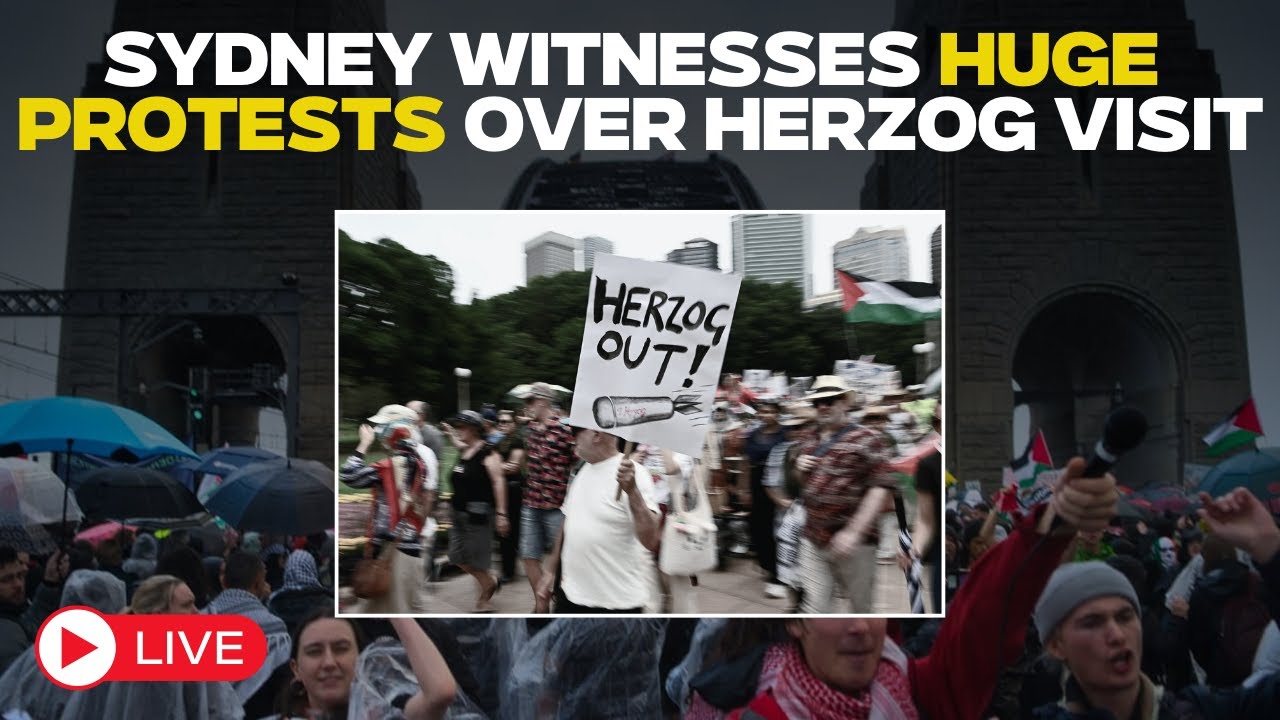 Sydney Protest News Live | Pro-Palestinian Groups Rally Against Israeli President&rsquo;s Australia Visit