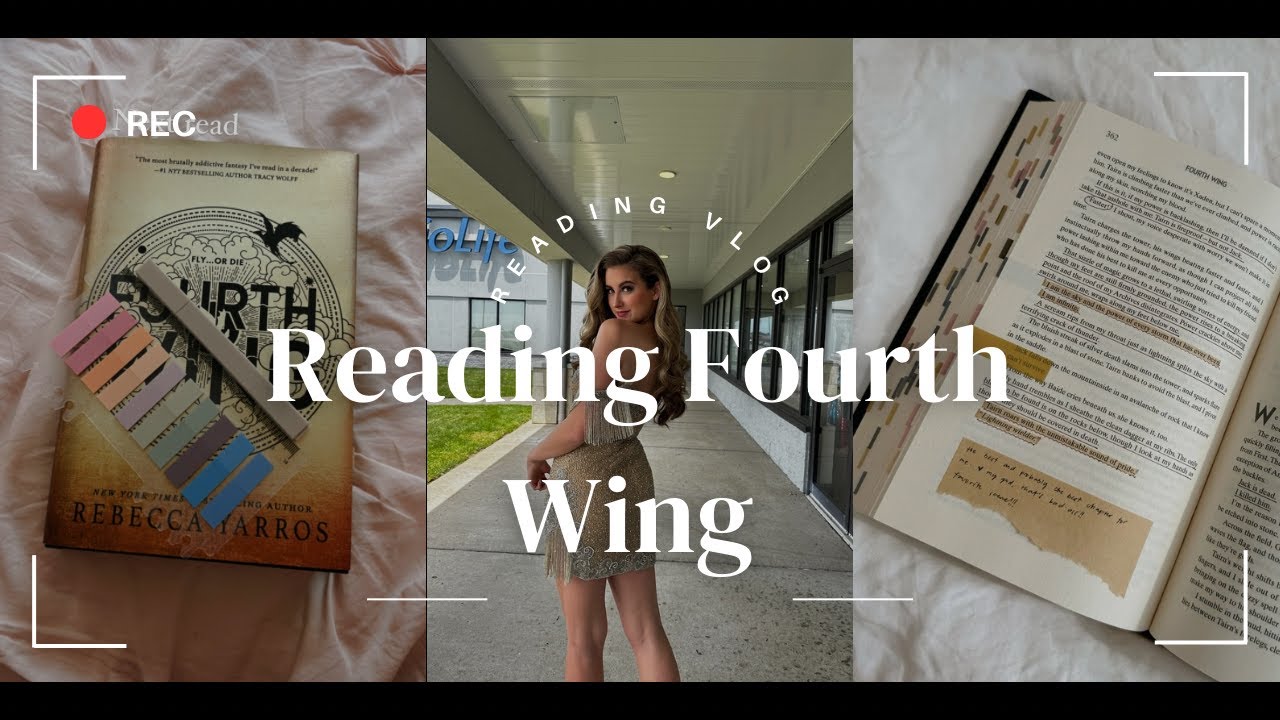 VLOG 29 | Reading FOURTH WING | Reading Booktok's Most Viral Book | Reading Vlog | Overhyped?