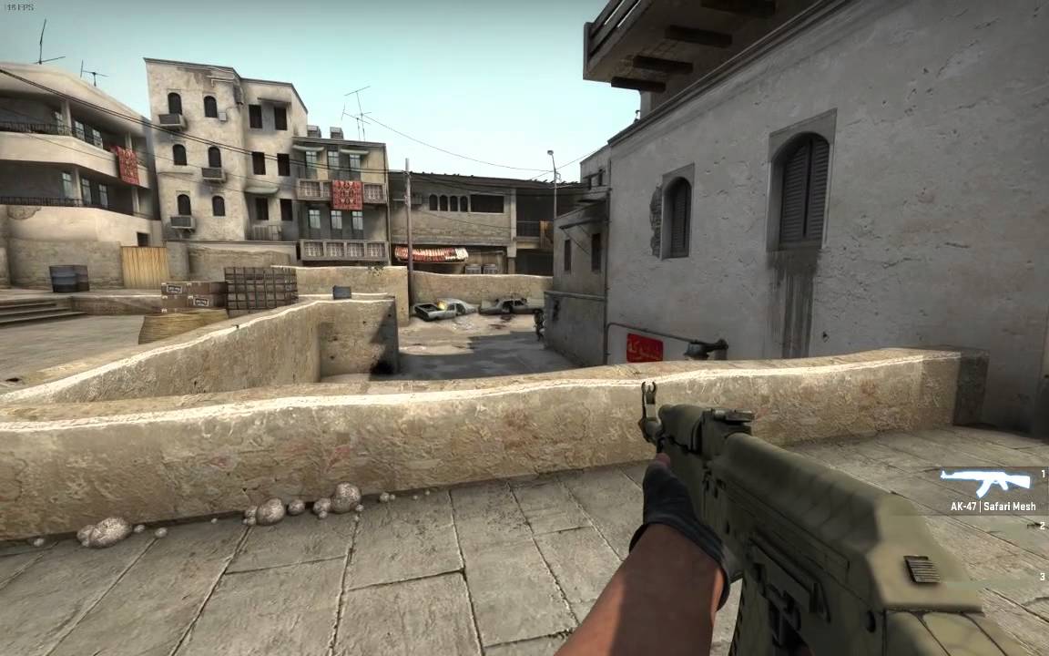 CSGO no hud ak action