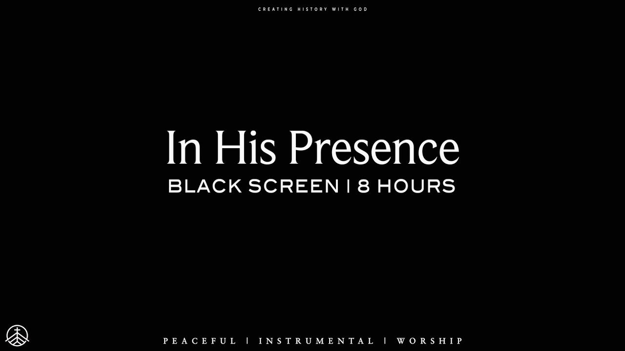 IN HIS PRESENCE - BLACK SCREEN - Soaking worship instrumental | Prayer and Devotional