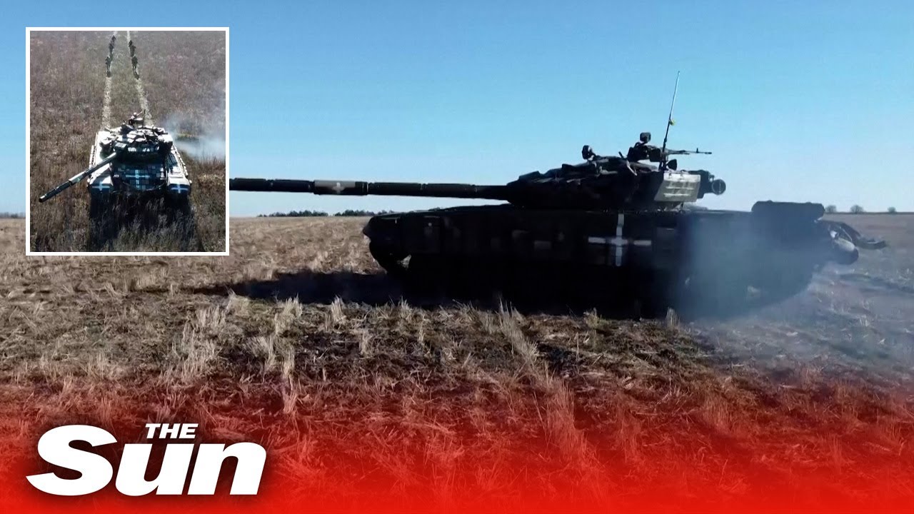 Ukraine's army hold tank drills in Kharkiv region amid fears of new Russian assault