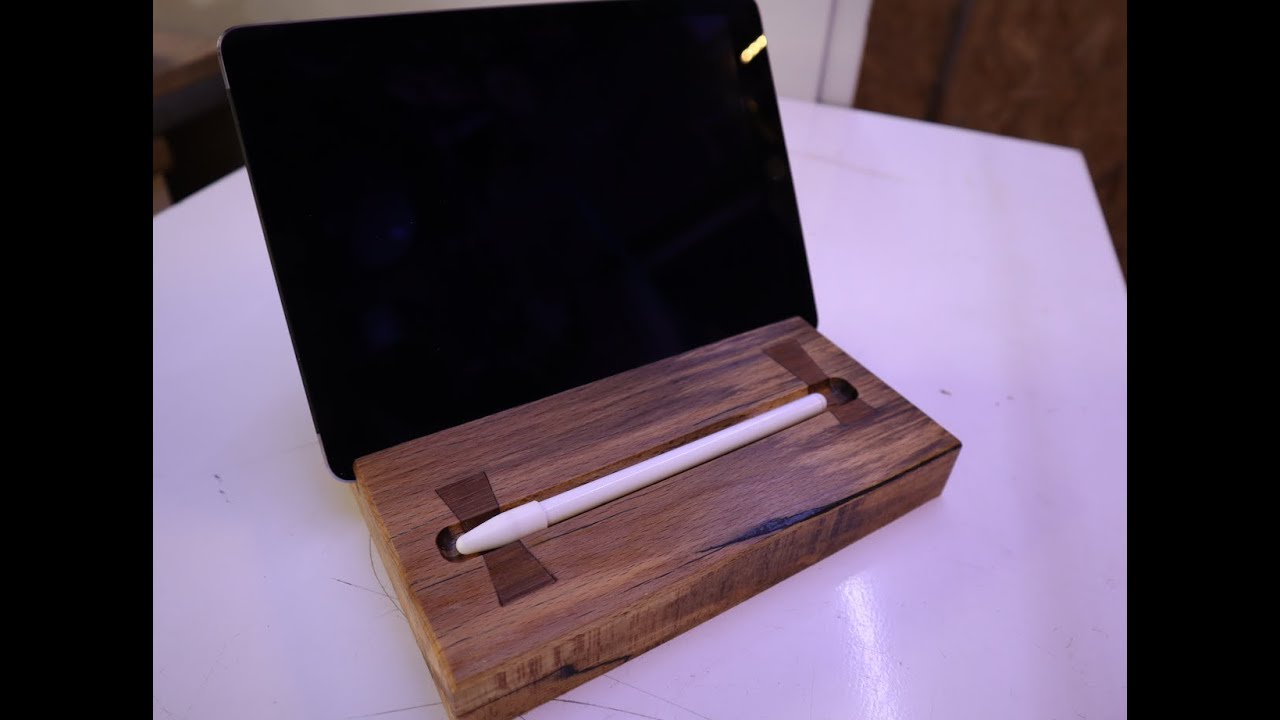 DIY - how to build a wooden tablet holder / Tablethalter aus Holz selber machen