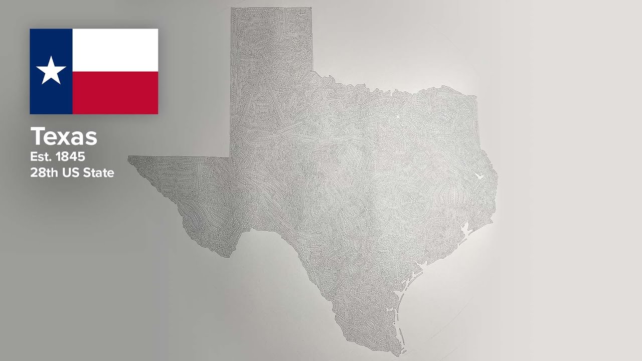 Texas State Symbols &ndash; 45 Hours of Drawing in 2 Minutes