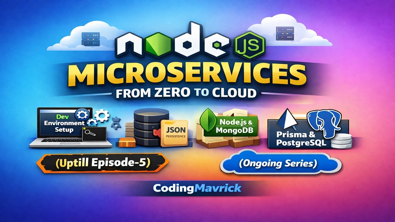 🔴 Node.js Microservices | From Zero to Cloud Series | MongoDB, Prisma, OpenTelemetry & Cloud DevOps