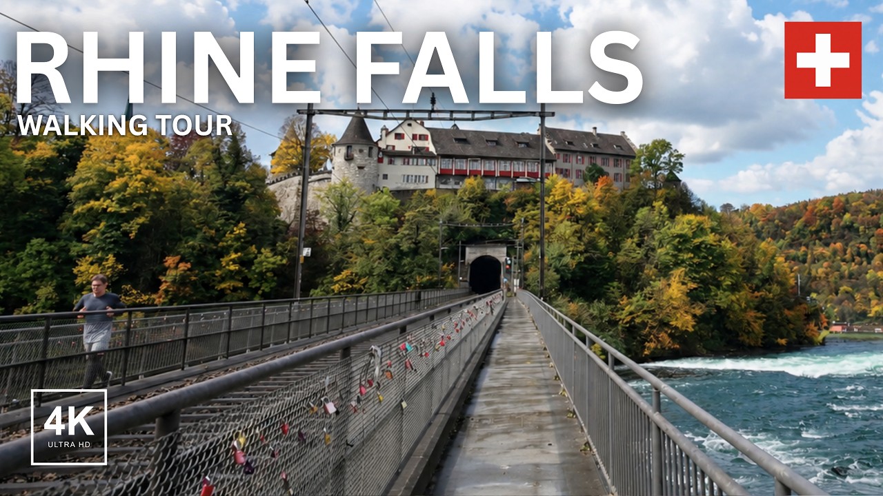 Rhine Falls, Switzerland | 4K Walking Tour of Europe’s Largest Waterfall