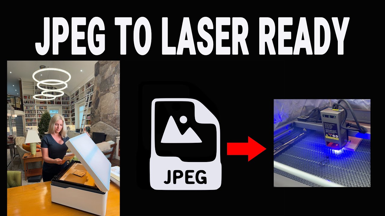 Создавайте собственные файлы для лазерной резки из JPEG-файлов. Учебное пособие по Lightburn.